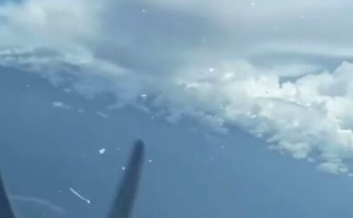 Model in UFO mystery as bizarre craft flies past her plane at 20,000 feet in crystal-clear footage